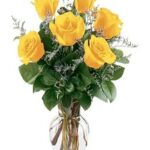 6 Yellow Roses