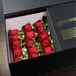 True Love - Long Stem Red Roses in Black Box