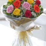 Heavenly Mixed Rose Hand-tied