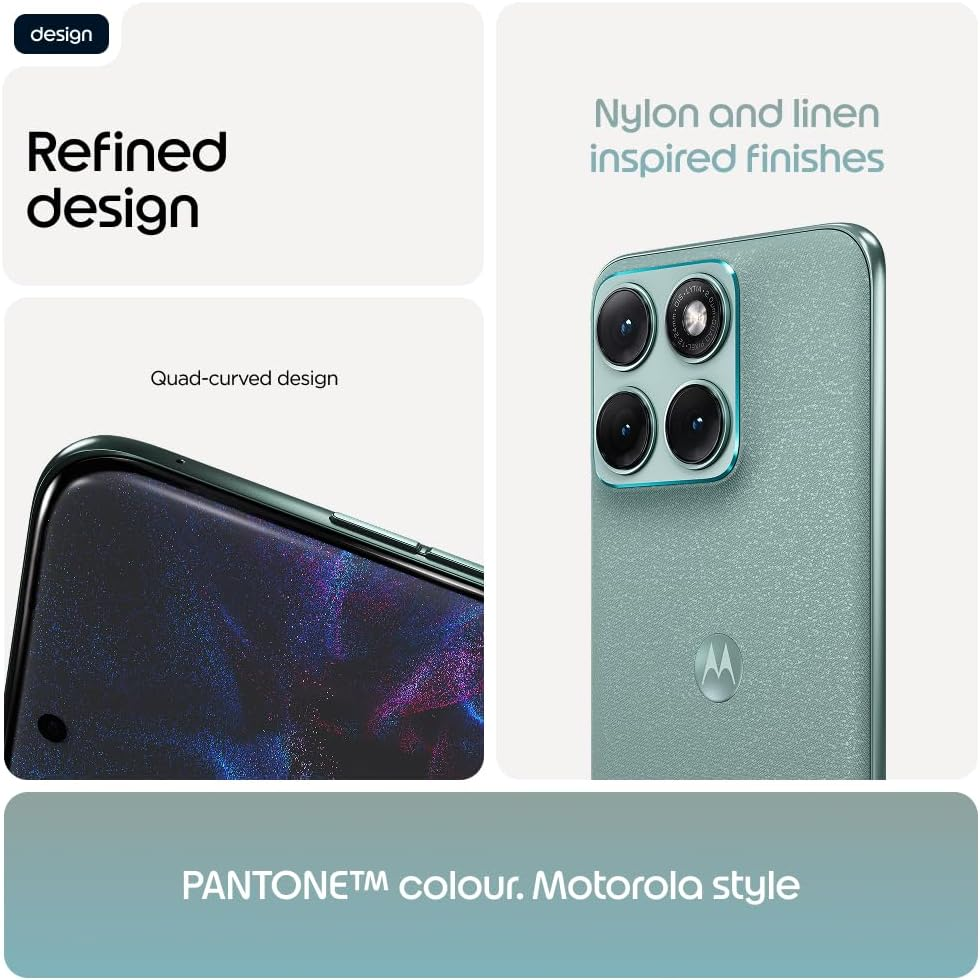 Edge 70 Fusion - 5G, 12GB+12GB RAM 256GB (Dual SIM) PANTONE Blue Surf- Middle East Version - Image 2