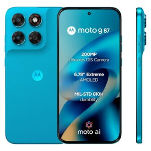 Motorola G87 Dual SIM 5G Pantone Blue Atoll 12+12GB RAM 256GB - UAE Version
