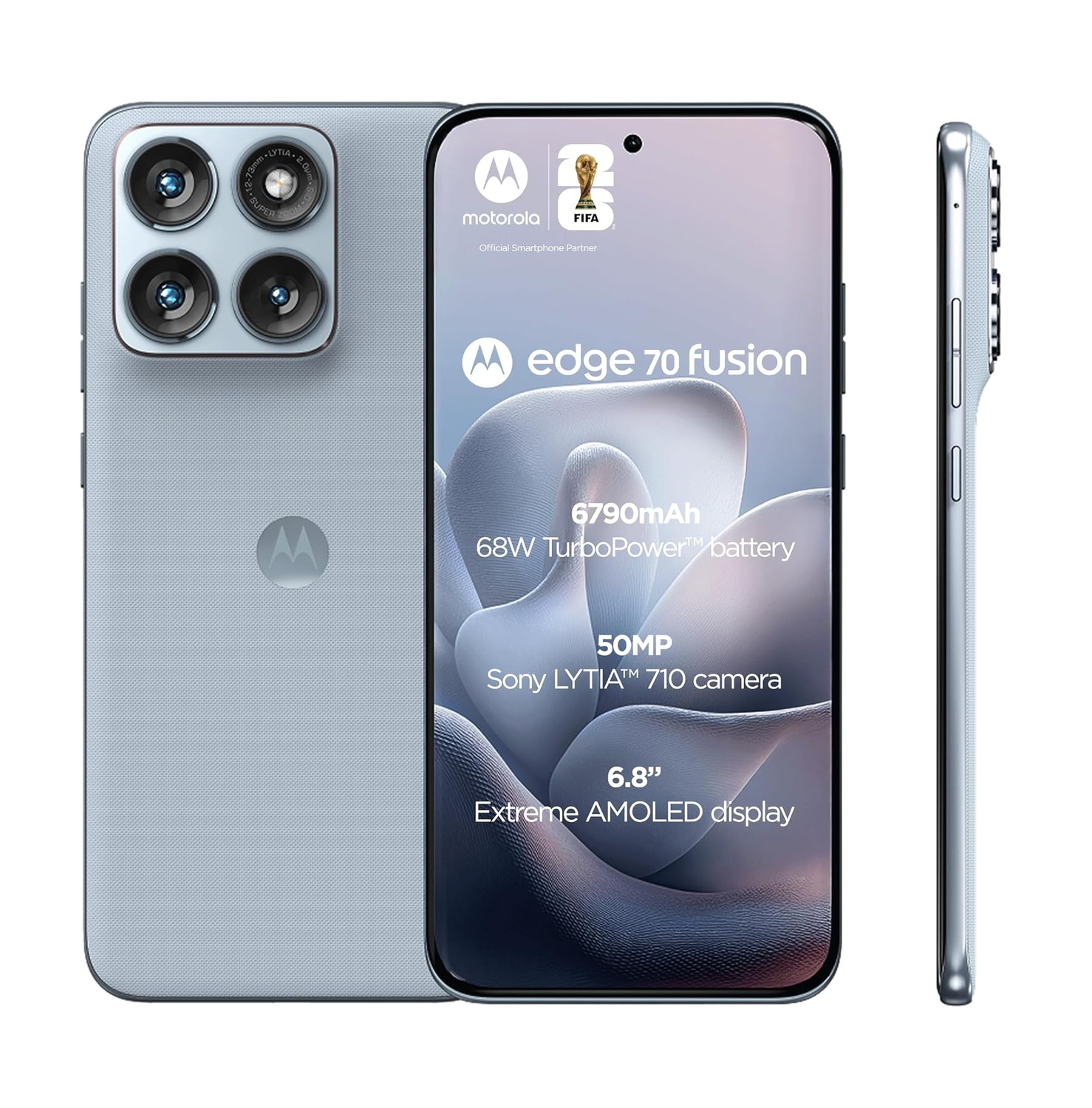 Edge 70 Fusion - 5G, 12GB+12GB RAM 256GB (Dual SIM) Country Air - Middle East Version
